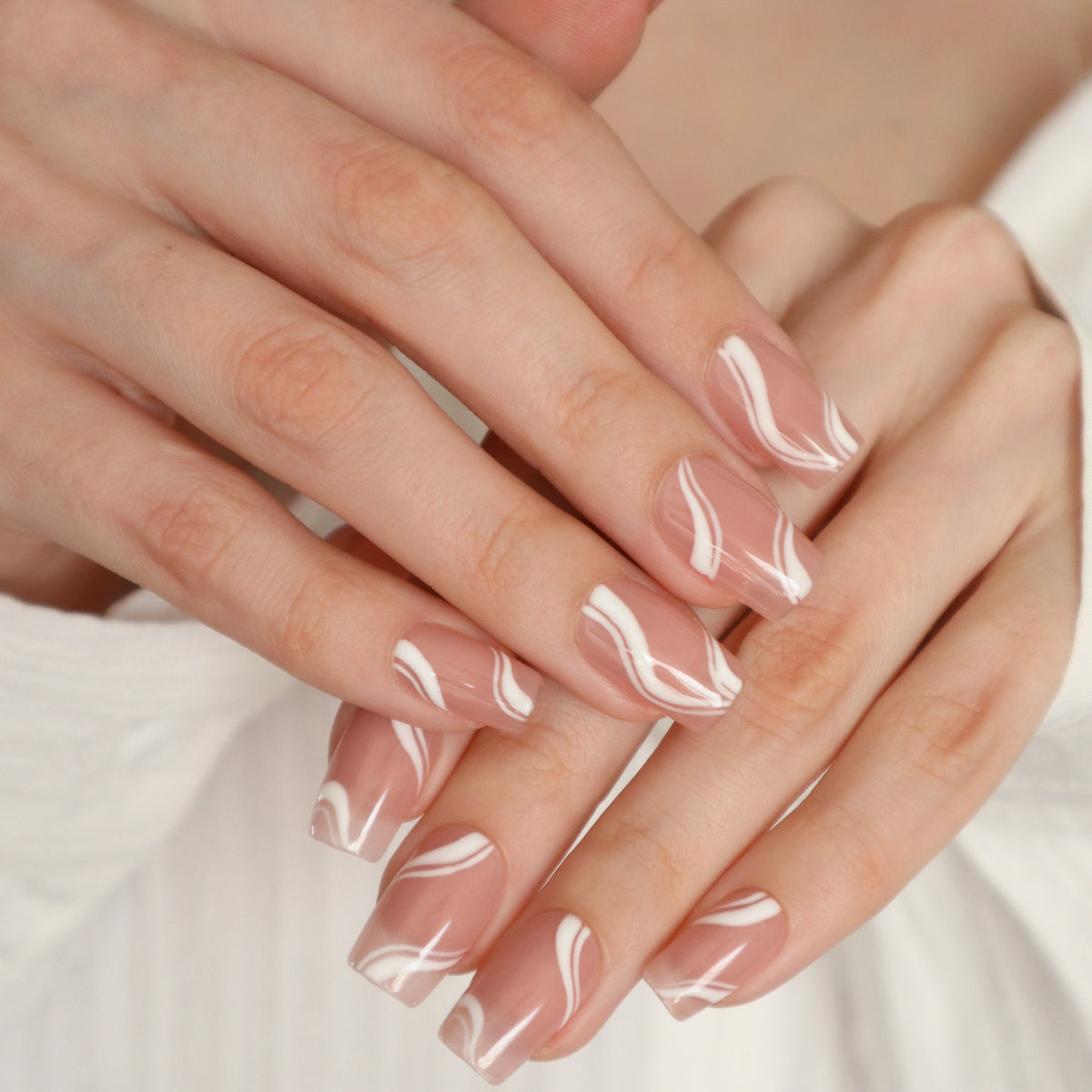 Blush Elegance | Handmade Press-Ons