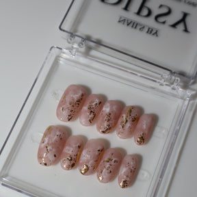 Marble Blush | Handmade Press-Ons