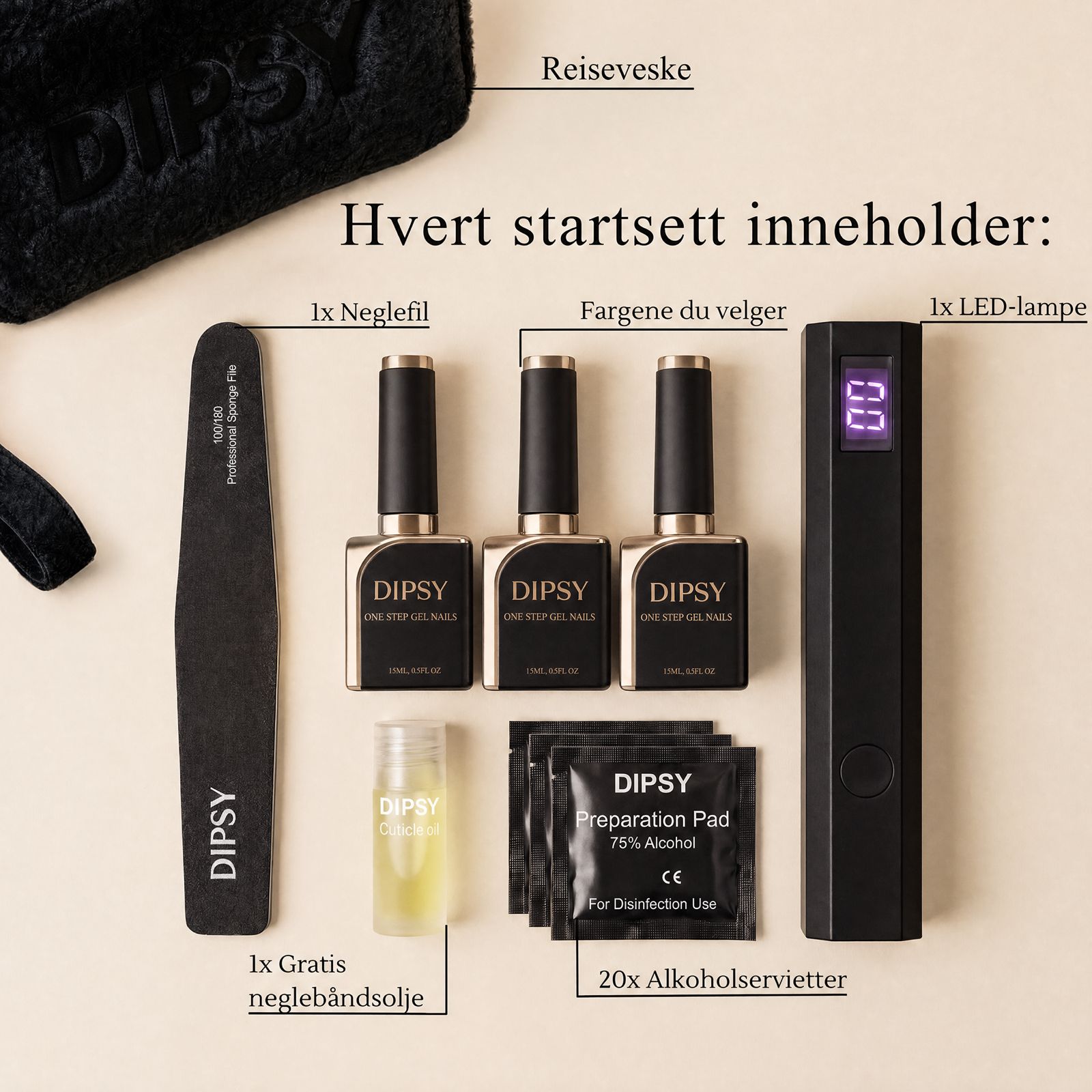 ONE STEP GEL STARTSETT | UTSOLGT